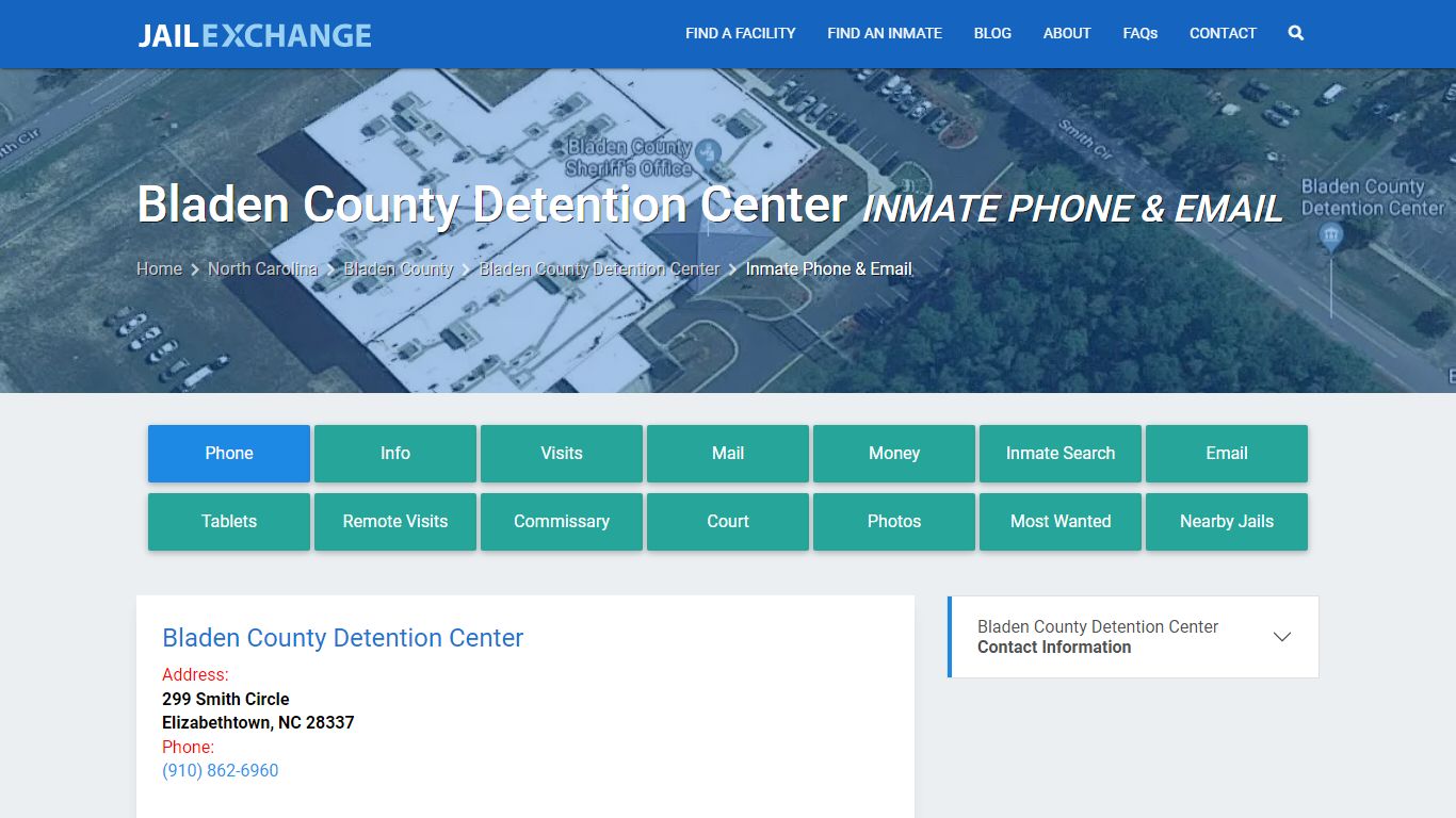 Inmate Phone - Bladen County Detention Center, NC - Jail Exchange